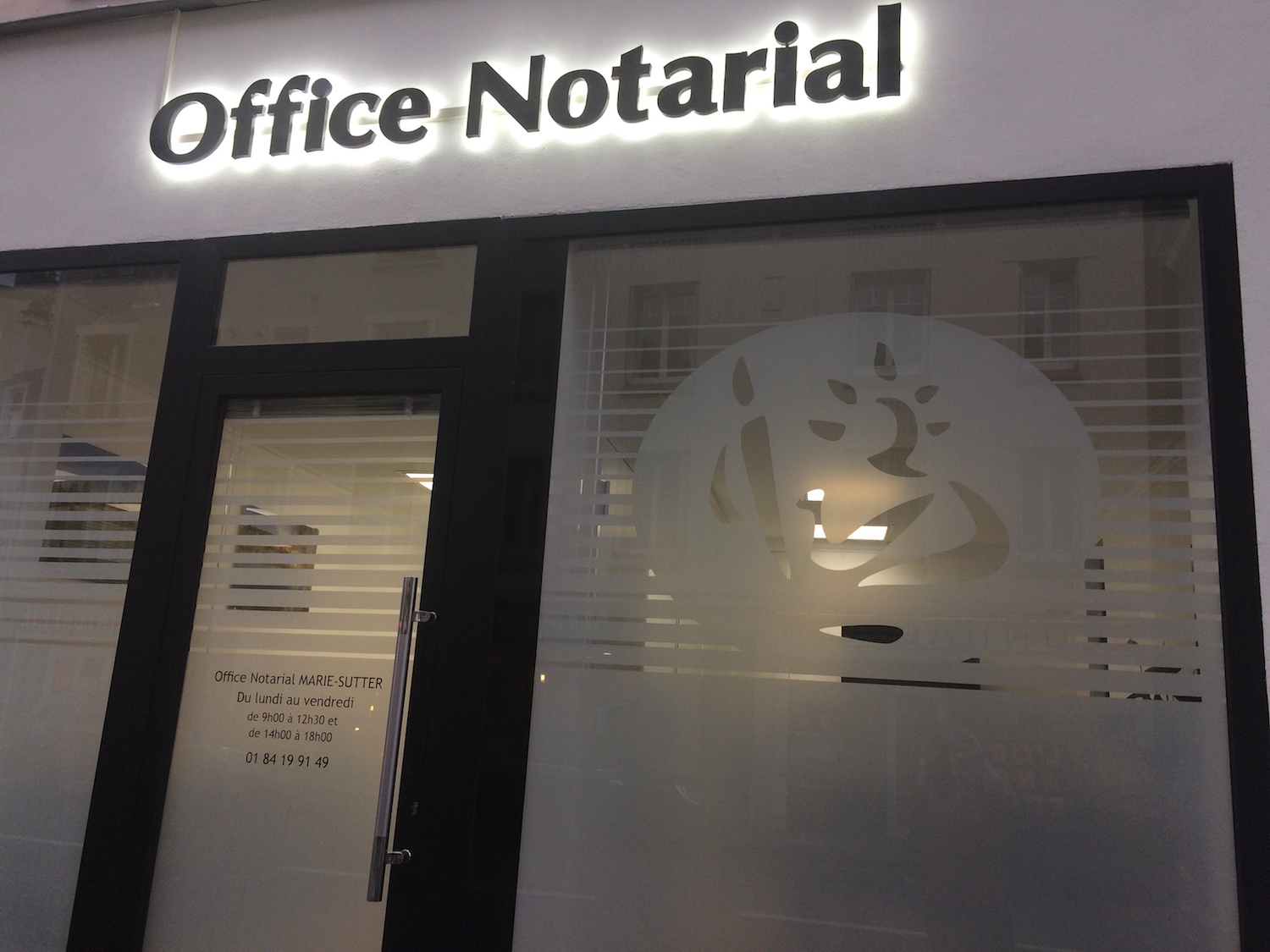 Photo de la devanture - Office Notarial MARIE-SUTTER 92410 Ville-d'Avray